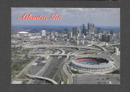 SPORT - ATLANTA - GEORGIA - ATLANTA´S FULTON COUNTY STADIUM IN THE FOREGROUND OF THE ATLANTA SKYLINE - PHOTO JOE JOSEPH - Atlanta