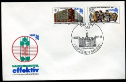 DDR U6 Umschlag MESSE Leipzig Sost.. 1987  Kat 4,00 € - Umschläge - Gebraucht
