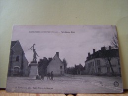 SAINT-PIERRE-LE-MOUTIER (NIEVRE) LA JUSTICE. LES GENDARMERIES. PLACE JEANNE D'ARC. - Saint Pierre Le Moutier