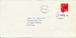 Norway Cover Sent To Denmark ST. Hanshaugen Oslo 29-3-1982 Single Stamp Skiing - Lettres & Documents