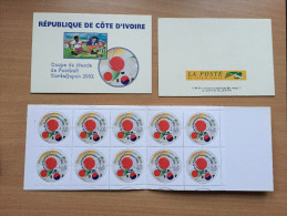 Côte D´Ivoire Ivory Coast 2002 Mi. 1295 Carnet Booklet MH Coupe Du Monde Football FIFA Soccer Wold Cup WM Japan Korea - 2002 – Corée Du Sud / Japon