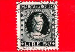 ITALIA - Usato - Marca Da Bollo - Fiscali -  Lire 50 - Fiscali