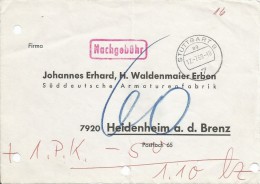 GERMANY.FRAGMENT POSTMARK STUTTGART 1969 - Postkarten - Gebraucht