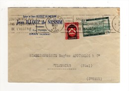 ENVELOPPE DE ORAN POUR COLOBIER 12/05/1949 - Briefe U. Dokumente