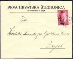 Yugoslavia 1924, Cover Celje To Zagreb W./postmark Celje - Cartas & Documentos