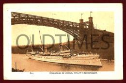 KIEL - HOCHBRUCKE BEI LEVENSAU MIT S.M.Y. HOHENZOLLERN - 1905 PC - Kiel