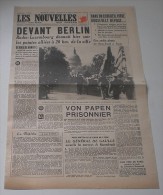 Les Nouvelles Du Matin Du 15-16 Avril 1945. - Français