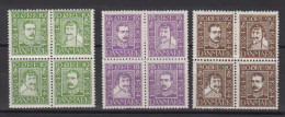 Dänemark Denmark Mi# 131-42 * + ** Mint + MNH Block Of 4 - Neufs