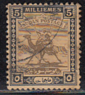 5m Sudan Used 1924, Camel, Animal - Sudan (...-1951)