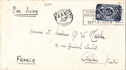 13034# CANADA CONGRES UPU CONGRESS LETTRE PAR AVION Obl MONTREAL 1957 Pour CARHAIX FINISTERE - Lettres & Documents