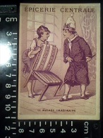 CALENDRIER CHROMO PUBLICITAIRE 1880 EPICERIE CENTRALE ROUILLARD RUE JEANNE D'ARC ROUEN MOLIERE MALADE IMAGINAIRE THEATRE - Klein Formaat: ...-1900