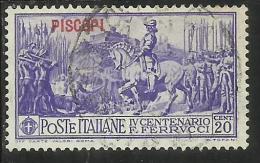 EGEO 1930 PISCOPI FERRUCCI CENT. 20 CENTESIMI USATO USED OBLITERE´ - Ägäis (Piscopi)