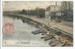 CPA COLORISEE JUVISY, QUAI GAMBETTA, RESTAURANT, ESSONNE 91 - Sonstige & Ohne Zuordnung