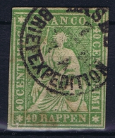 Switserland, 1854 Yv Nr 30 Used - Oblitérés