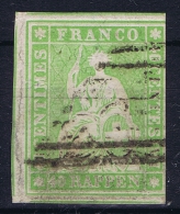 Switserland, 1854 Yv Nr 30 A Used - Used Stamps