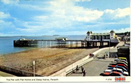 GLAMORGAN - PENARTH - THE PIER WITH FLAT HOLME AND STEEP HOLME  Glam48 - Glamorgan