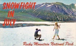 Snowfight In July Rocky Mountain National Park Colorado - Rocky Mountains