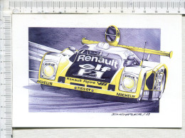 LE MANS  CLASSIC   -   ALPINE  A  443  -   D Après Dessin  Original   De  Damien  Charles - Le Mans