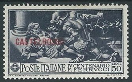 1930 EGEO CASTELROSSO FERRUCCI 50 CENT MH * - G028 - Castelrosso