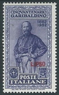 1932 EGEO LIPSO GARIBALDI 5 LIRE MH * - G037 - Ägäis (Lipso)