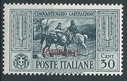 1932 EGEO SCARPANTO GARIBALDI 30 CENT MH * - G040 - Egée (Scarpanto)