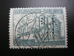 Belgien   ,  FIRMENLOCHUNG , Perfin , 2 Scans  , Selten - 1951-..
