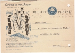 Portugal & Bilhete Postal Conheça Os Seus Prosadores, Enterro De Albuquerque Em Goa, Santarém, Lisboa  1949 (101) - Lettres & Documents