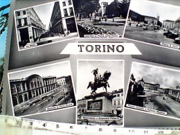 TORINO STAZIONE PORTA NUOVA  VEDUTE VIA ROMA E GIARDINI  N 1955 EP11571 - Transportmiddelen