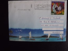 Nouvelle Calédonie Enveloppe De 2005 Coq - Storia Postale