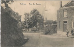 Retinne    Rue Des Ecoles;  (met Plooi) 1922 Naar Verviers - Fléron