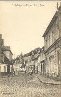 62- P.de. Calais _ Aubigny-en -Artois _ Rue Du Bourg (drapeau ) - Aubigny En Artois