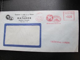 BRIEF Frankotype Freistempel Postfreistempel  1967 MATADOR    /// U7545 - Briefe U. Dokumente