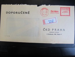 BRIEF Frankotype Freistempel Postfreistempel  1967 CKD Praha    /// U6341 - Briefe U. Dokumente