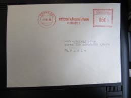 BRIEF Frankotype Freistempel Postfreistempel  1968 Obvodni Narodni Vybor   /// U6353 - Briefe U. Dokumente