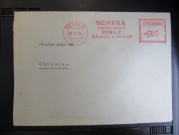 BRIEF Frankotype Freistempel Postfreistempel  1968 SEMPRA Narodni Podnik   /// U6355 - Briefe U. Dokumente