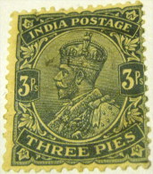 India 1911 King George V 3ps - Used - 1911-35 King George V