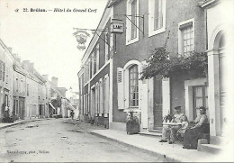 Brûlon - Hotel Du Grand Cerf Animée En Parfait état - Brulon