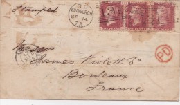 ANGLETERRE  LETTRE SANS CORRESPONDANCE   CACHET D'ARRIVEE - Briefe U. Dokumente