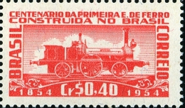 BRAZIL # 781 - LOCOMOTIVE - FIRST BRAZILIAN RAILWAY - MNH - Neufs
