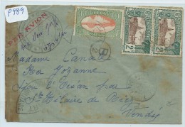 FRANCE - GUADELOUPE - LETTRE AVEC CONTROLE POSTAL POUR LA FRANCE 1940 - Brieven En Documenten