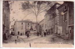 SAINT GERMAIN LEMBRON.PLACE DES JARDINIERS. - Saint Germain Lembron