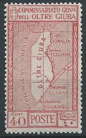 1926 OLTRE GIUBA ANNESSIONE 40 CENT MNH ** - K79 - Oltre Giuba
