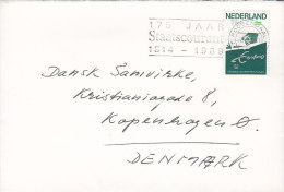 Netherlands Slogan "Staatscourant 1814-1989" ROOSENDAAL 1989 Cover Brief To Denmark Erasmus Universität Stamp - Brieven En Documenten