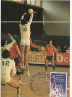 CP  PREMIER CHAMP DU MONDE VOLLEY PARIS 1986 RARE - Volleybal