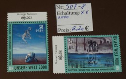 UNO Wien Michel  Nr: 307 -8 ** MNH Postfrisch  #4130 - Nuovi