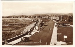 The Esplanade, Saltcoats Real Photo - Postmark 1954 - Ayrshire