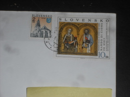 LETTRE SLOVAQUIE SLOVENSKO AVEC YT 184 ET 251 - NITRA - RETABLE DE NARDO DI CIONE - - Covers & Documents