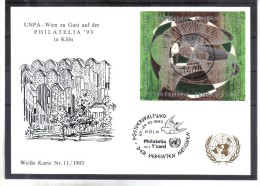 WIT346 UNO WIEN 1993  MICHL 152/55  WEISSE KARTE - White Cards - Sonstige & Ohne Zuordnung