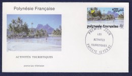 FRANCE. TIMBRE. POLYNESIE FRANCAISE  COLONIE DOM TOM FDC FLEUR DE COIN - FDC