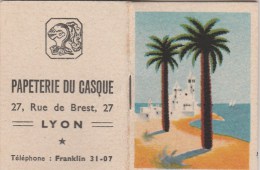 PETIT CALENDRIER 1950- PUBLICITE PAPETERIE DU CASQUE -LYON - Petit Format : 1941-60